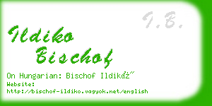 ildiko bischof business card